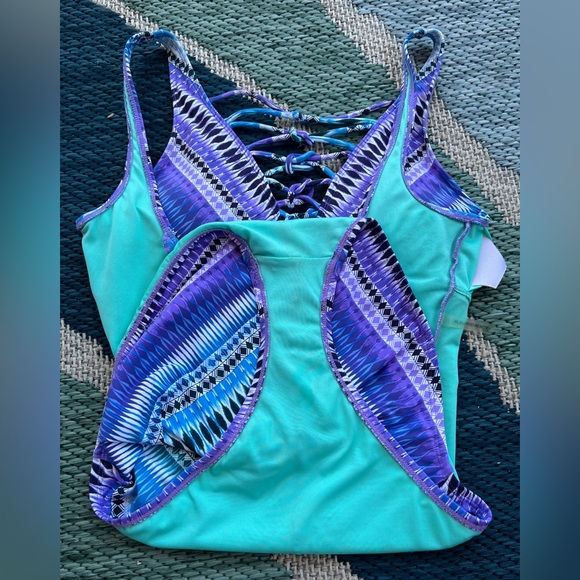Bleu Rod Beattie - Knotty Lace Down One Piece Swimsuit - Women’s Size 8 - Picture 10 of 10